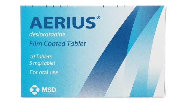Aerius 5mg trị viêm mũi dị ứng, mày đay (1 vỉ x 10 viên)
