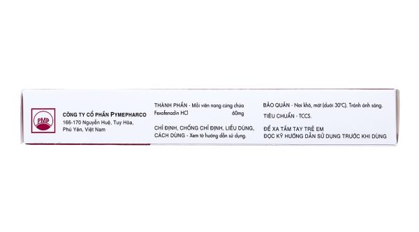 Fegra 60 trị viêm mũi dị ứng, mày đay (1 vỉ x 10 viên)
