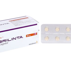 Brilinta 90mg phòng ngừa biến cố huyết khối (6 vỉ x 10 viên)