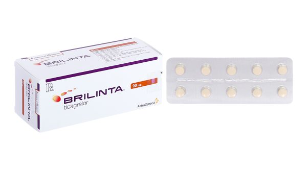 Brilinta 90mg phòng ngừa biến cố huyết khối (6 vỉ x 10 viên)