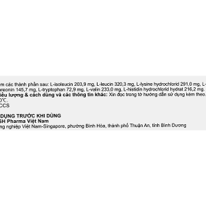 Thuốc cốm AMIYU Granules cung cấp các acid amin trong suy thận mạn tính (30 gói x 2.5g)