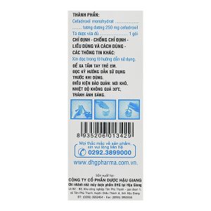 Cốm pha hỗn dịch Aticef 250mg trị nhiễm khuẩn, nhiễm trùng (24 gói x 1.5 g)