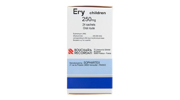 Thuốc bột Ery Children 250mg trị nhiễm khuẩn (24 gói x 2.375g)
