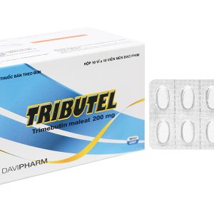 Tributel 200mg giảm đau do co thắt tiêu hóa (10 vỉ x 10 viên)