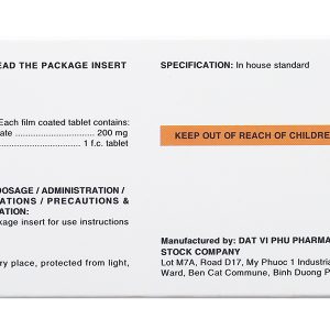 Tributel 200mg giảm đau do co thắt tiêu hóa (10 vỉ x 10 viên)