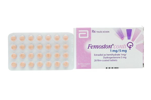 Femoston Conti 1mg/5mg trị thiếu estrogen do mãn kinh (1 vỉ x 28 viên)