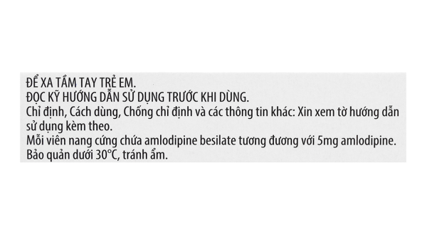 Amlor 5mg trị tăng huyết áp, bệnh mạch vành, đau thắt ngực (3 vỉ x 10 viên)