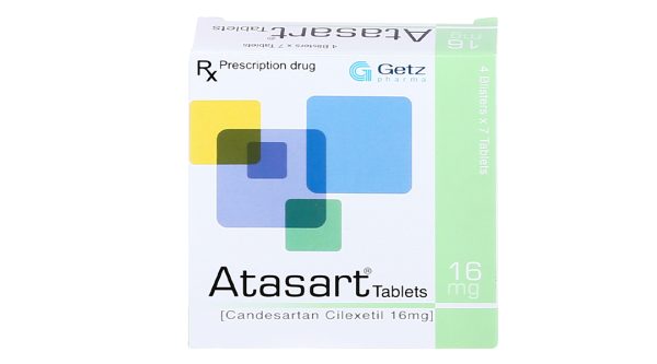 Atasart Tablets 16mg trị tăng huyết áp (4 vỉ x 7 viên)