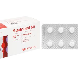 Stadnolol 50 trị tăng huyết áp, đau thắt ngực (10 vỉ x 10 viên)