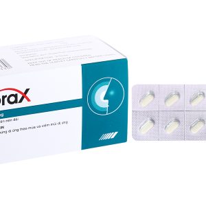 Alorax 10mg giảm các triệu chứng dị ứng theo mùa và viêm mũi dị ứng (10 vỉ x 10 viên)