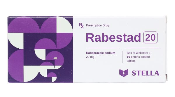 Rabestad 20 trị trào ngược dạ dày, thực quản (3 vỉ x 10 viên)