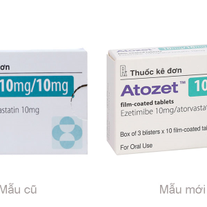Atozet 10mg/10mg phòng ngừa các bệnh tim mạch (3 vỉ x 10 viên)