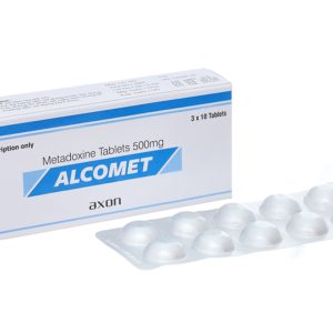 Alcomet 500mg giải độc rượu, hỗ trợ trị bệnh lý về gan (3 vỉ x 10 viên)