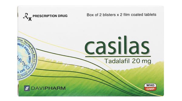 Casilas 20mg trị rối loạn cương dương (2 vỉ x 2 viên)