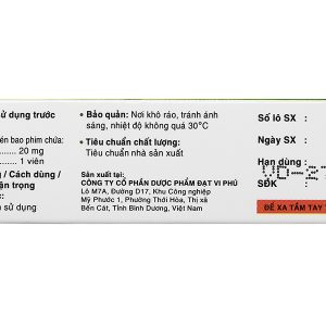 Casilas 20mg trị rối loạn cương dương (2 vỉ x 2 viên)