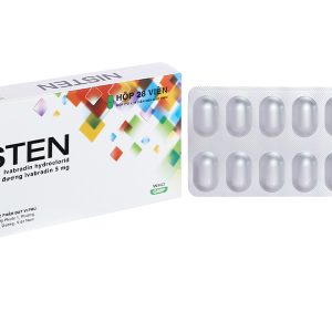 Nisten 5mg trị bệnh mạch vành, đau thắt ngực (2 vỉ x 14 viên)