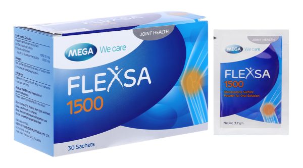 Thuốc bột Flexsa 1500 giảm triệu chứng viêm khớp gối (30 gói x 3.7g)