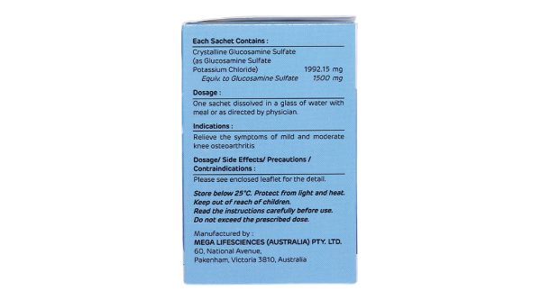 Thuốc bột Flexsa 1500 giảm triệu chứng viêm khớp gối (30 gói x 3.7g)