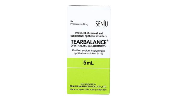 Dung dịch nhỏ mắt Tearbalance 0.1% trị tổn thương biểu mô giác mạc lọ 5ml