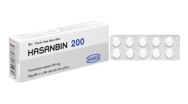Hasanbin 200 trị rối loạn đường tiêu hóa (3 vỉ x 10 viên)
