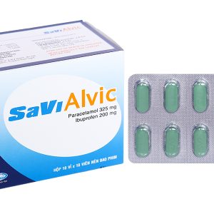SaVi Alvic giảm đau, hạ sốt, kháng viêm (10 vỉ x 10 viên)