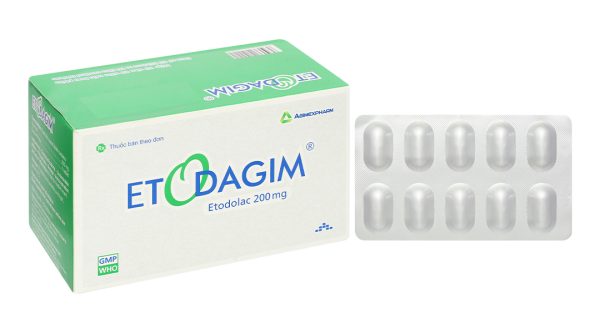 Etodagim 200mg giảm đau, kháng viêm xương khớp (10 vỉ x 10 viên)