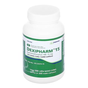 Dexipharm 15 trị ho khan, ho do kích ứng lọ 200 viên