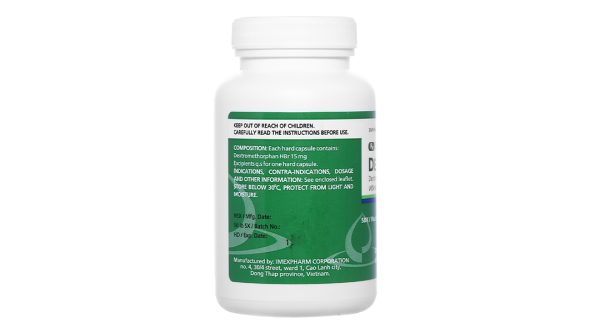Dexipharm 15 trị ho khan, ho do kích ứng lọ 200 viên