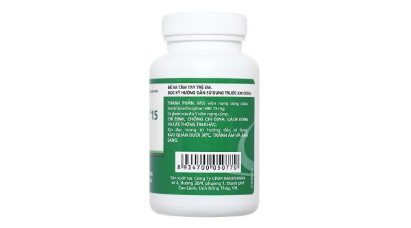 Dexipharm 15 trị ho khan, ho do kích ứng lọ 200 viên