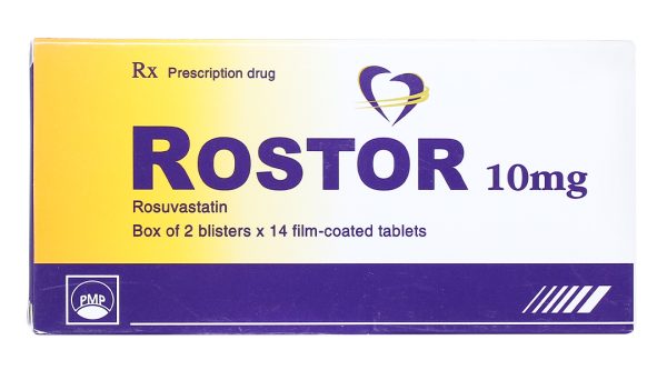 Rostor 10mg trị tăng mỡ máu (2 vỉ x 14 viên)