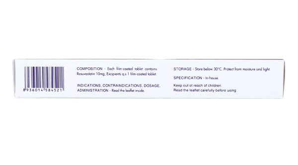 Rostor 10mg trị tăng mỡ máu (2 vỉ x 14 viên)