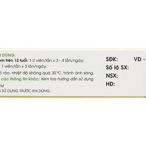 Methorphan trị ho khan, ho có đờm trong bệnh lý hô hấp (2 vỉ x 10 viên)