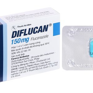 Diflucan 150mg trị nhiễm nấm (1 vỉ x 1 viên)