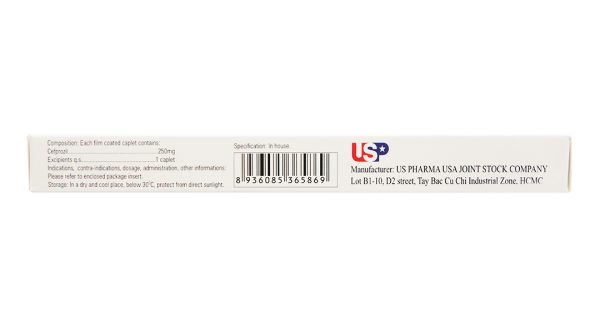 Cefprozil 250-US trị nhiễm khuẩn (1 vỉ x 10 viên)