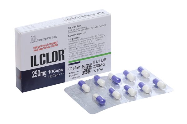 ILclor 250mg trị nhiễm khuẩn (1 vỉ x 10 viên)