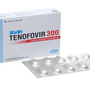 Savi Tenofovir 300 phối hợp trị HIV, viêm gan B mạn tính (3 vỉ x 10 viên)
