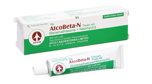 Thuốc mỡ Atcobeta-N trị viêm da, chàm tuýp 15g