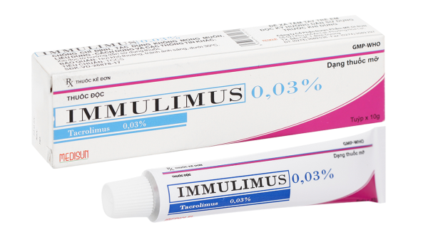 Thuốc mỡ bôi da Immulimus 0.03% trị eczema tuýp 10g