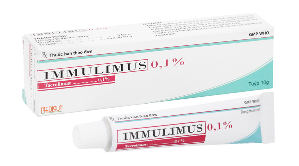 Thuốc mỡ bôi da Immulimus 0.1% trị eczema tuýp 10g