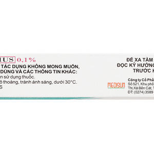 Thuốc mỡ bôi da Immulimus 0.1% trị eczema tuýp 10g