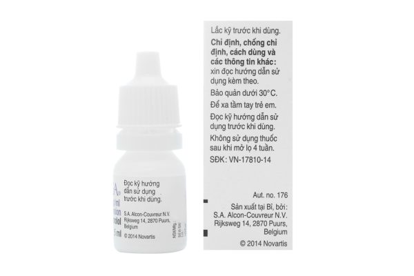 Hỗn dịch nhỏ mắt Azarga trị tăng nhãn áp lọ 5ml