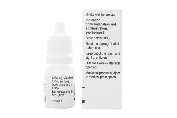 Hỗn dịch nhỏ mắt Azarga trị tăng nhãn áp lọ 5ml