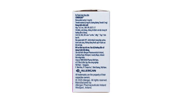Dung dịch nhỏ mắt Combigan trị tăng nhãn áp chai 5ml