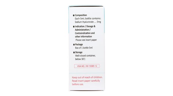 Dung dịch nhỏ mắt Hameron 5mg giảm khô mắt lọ 5ml