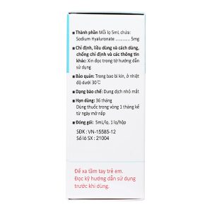 Dung dịch nhỏ mắt Hameron 5mg giảm khô mắt lọ 5ml