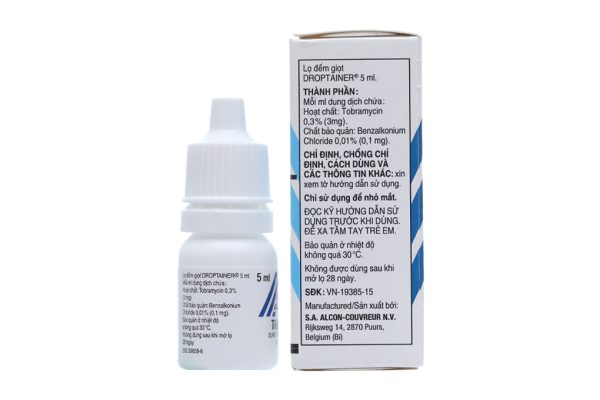 Dung dịch nhỏ mắt Tobrex 0.3% trị nhiễm trùng nhãn cầu chai 5ml