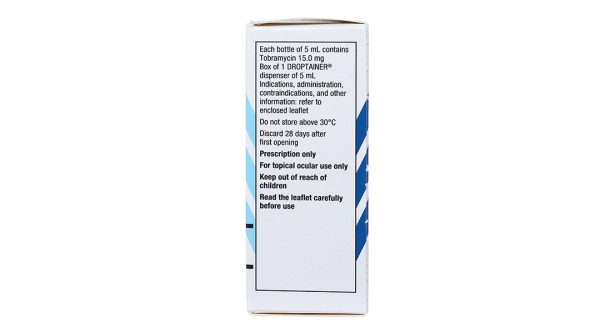 Dung dịch nhỏ mắt Tobrex 0.3% trị nhiễm trùng nhãn cầu chai 5ml