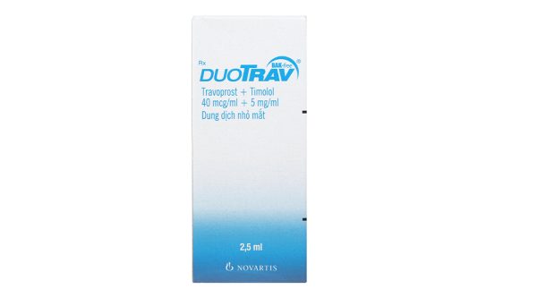 Dung dịch nhỏ mắt DuoTrav làm giảm áp lực nội nhãn chai 2.5ml