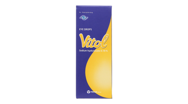 Thuốc nhỏ mắt Vitol 0.18% giảm khô mắt lọ 12ml