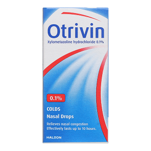 Dung dịch nhỏ mũi Otrivin 0.1% giảm triệu chứng nghẹt mũi, viêm mũi dị ứng chai 10ml